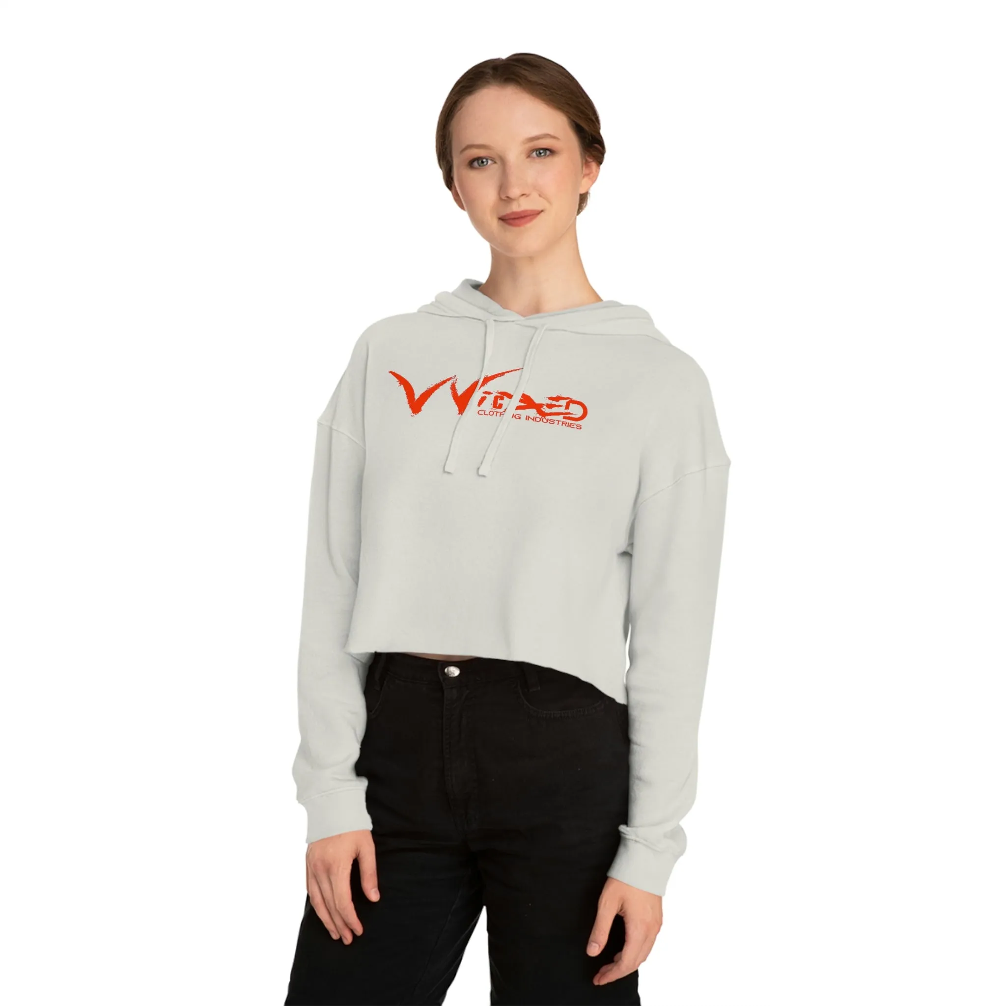 Chaos Cropped Hooded Sweatshirt