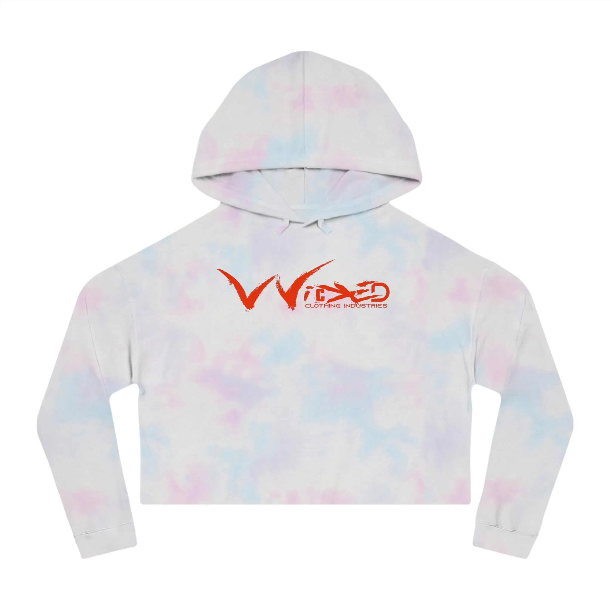 Chaos Cropped Hooded Sweatshirt