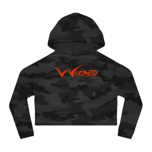 Chaos Cropped Hooded Sweatshirt