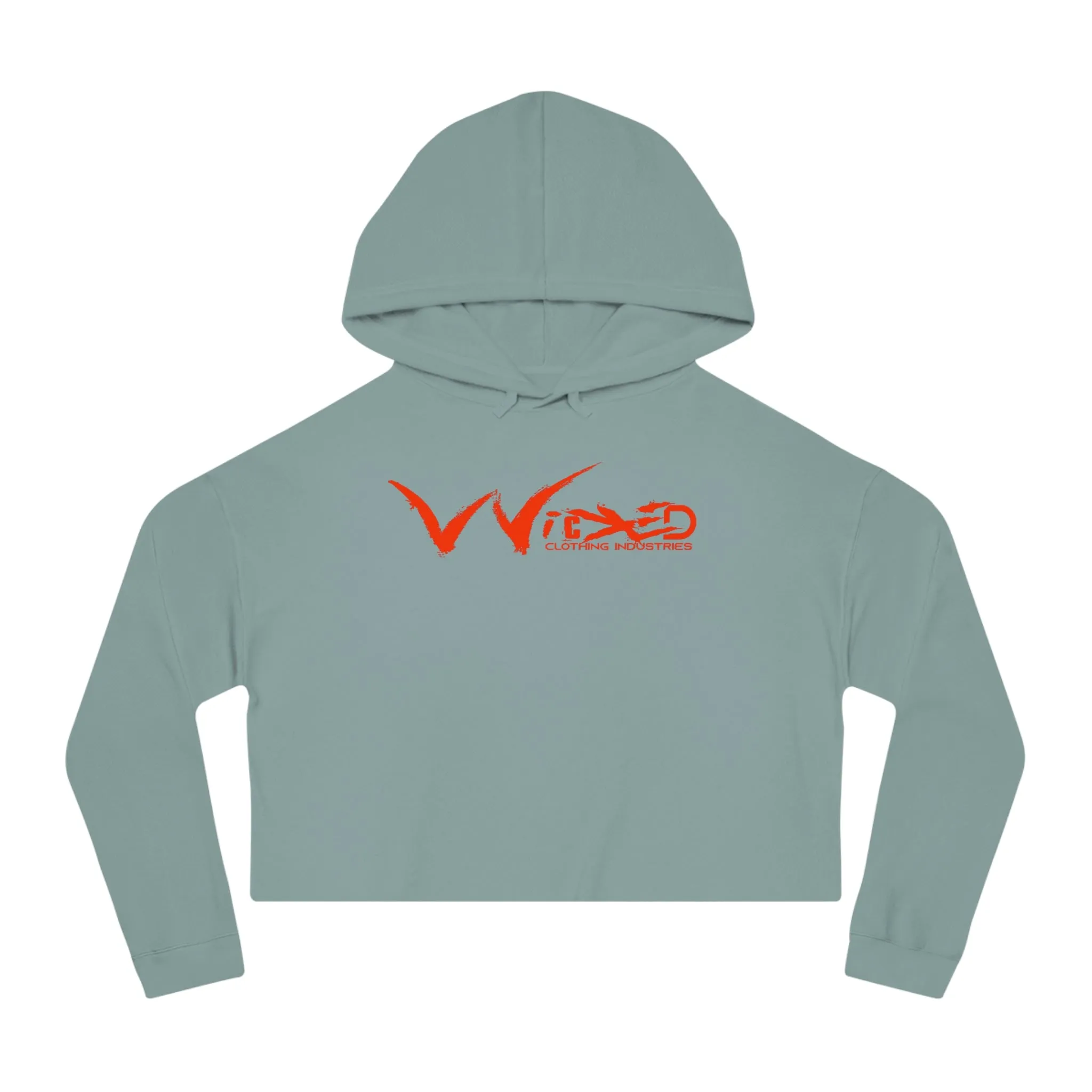 Chaos Cropped Hooded Sweatshirt