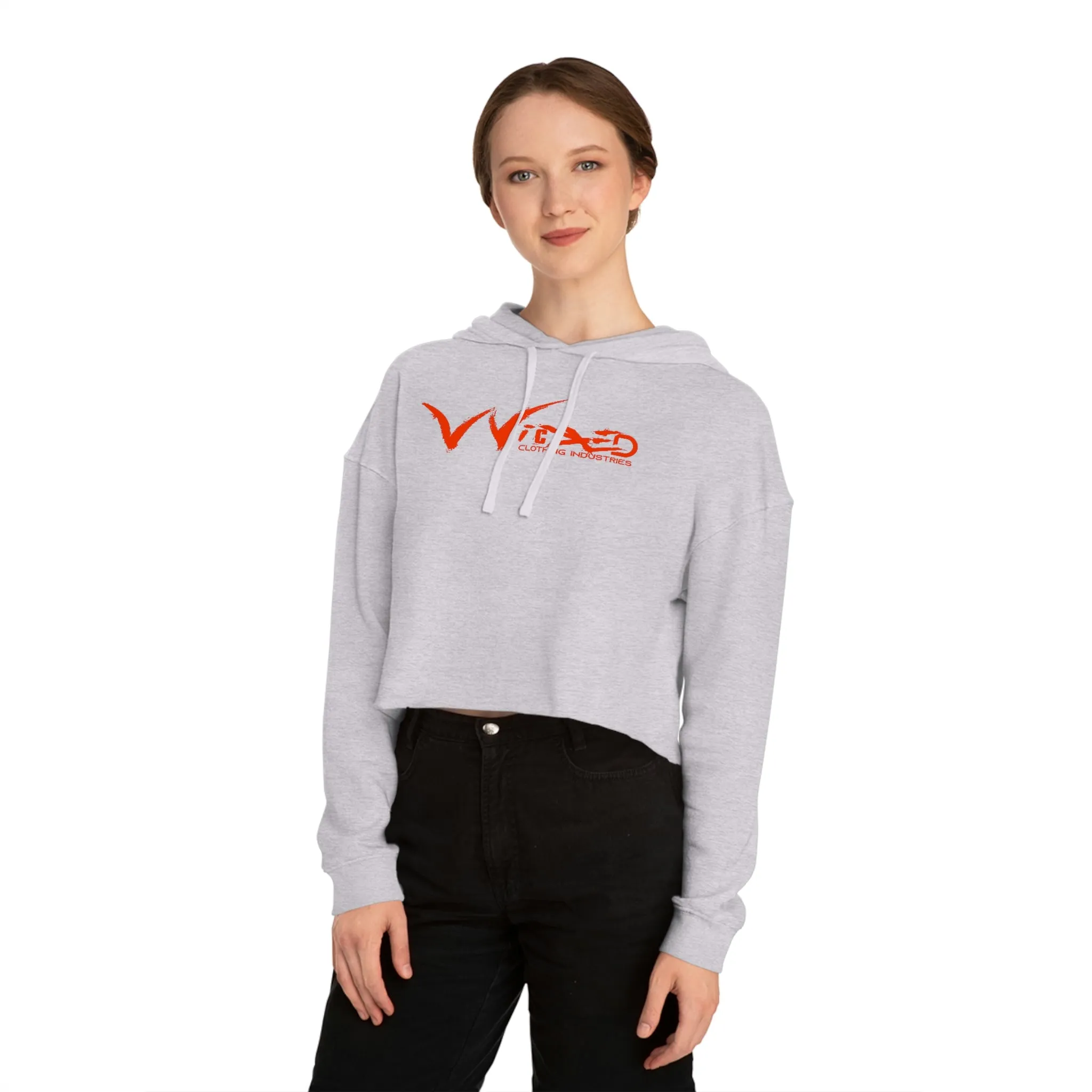 Chaos Cropped Hooded Sweatshirt