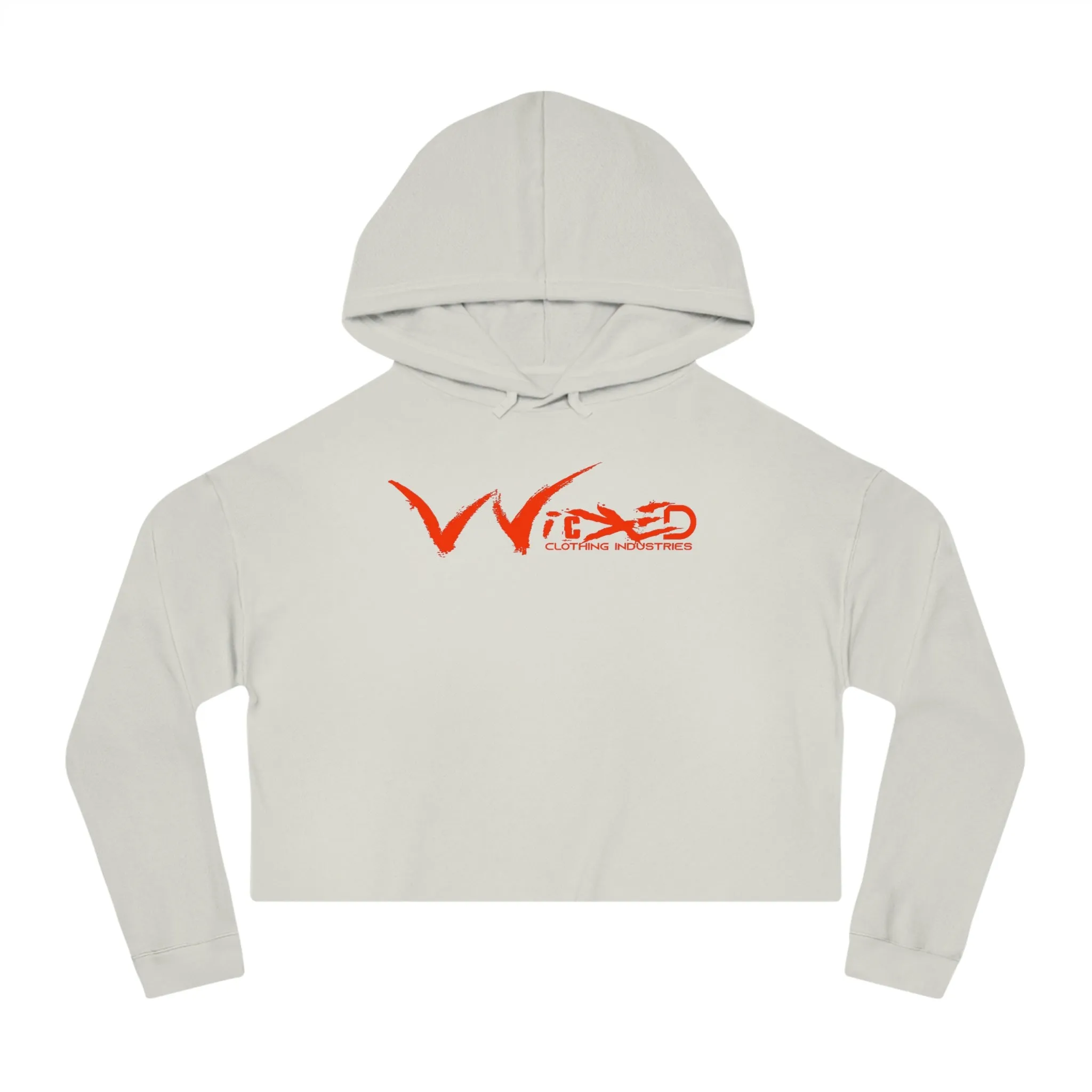Chaos Cropped Hooded Sweatshirt