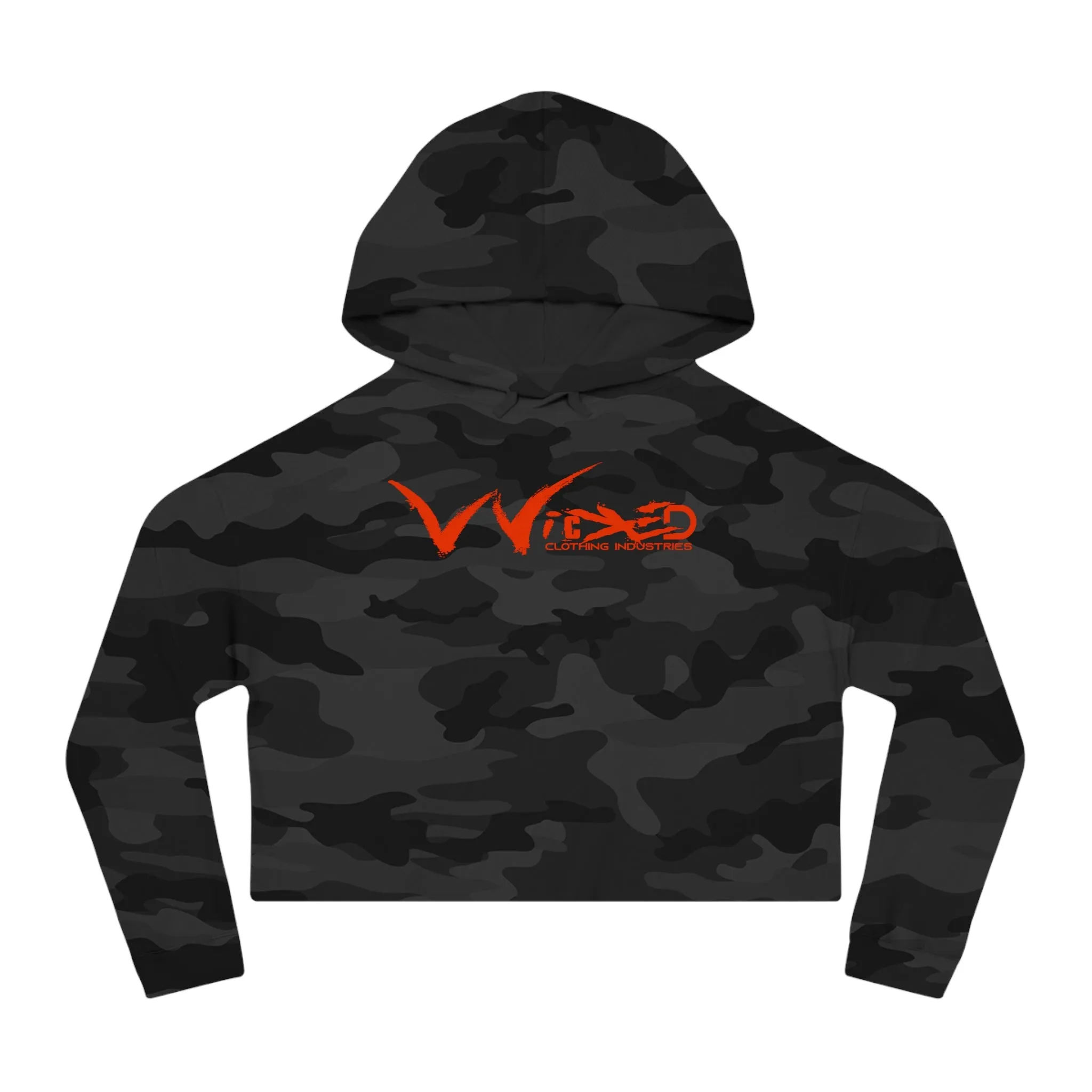 Chaos Cropped Hooded Sweatshirt