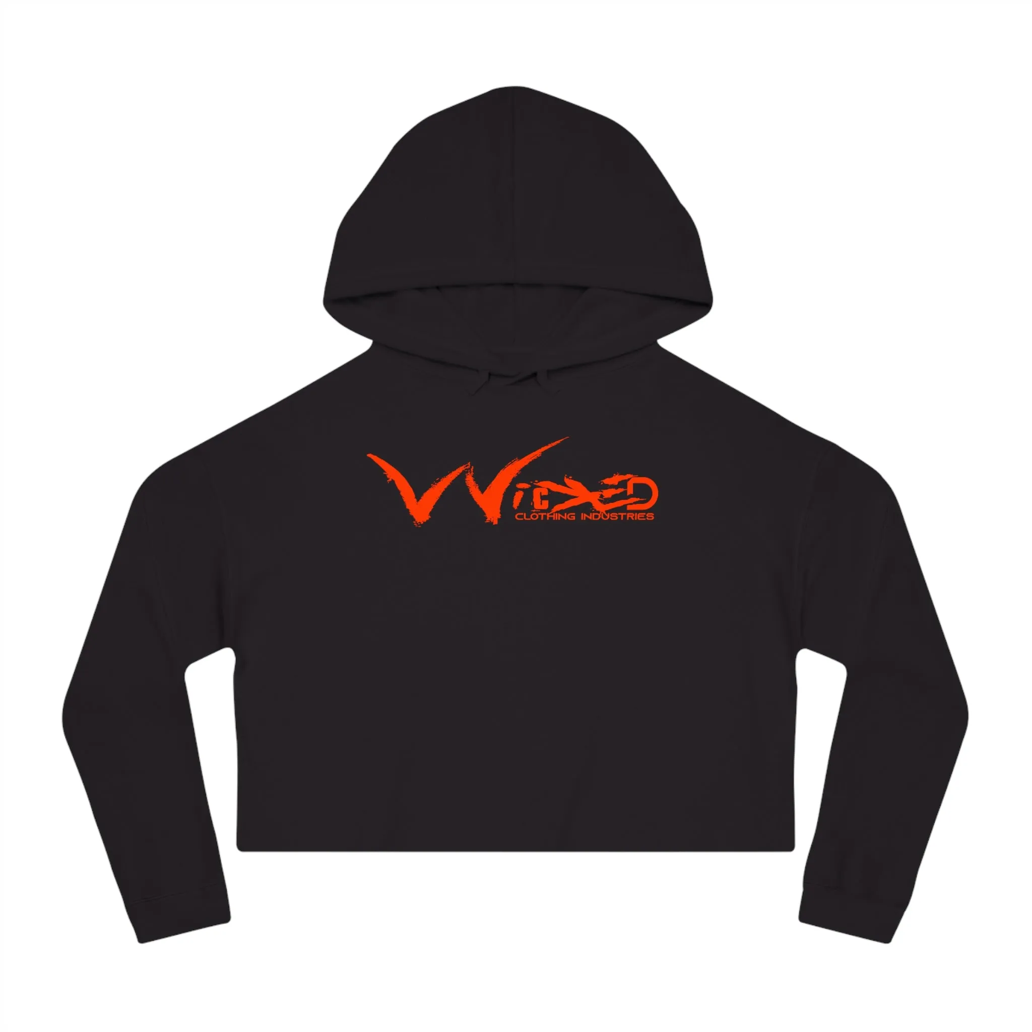 Chaos Cropped Hooded Sweatshirt