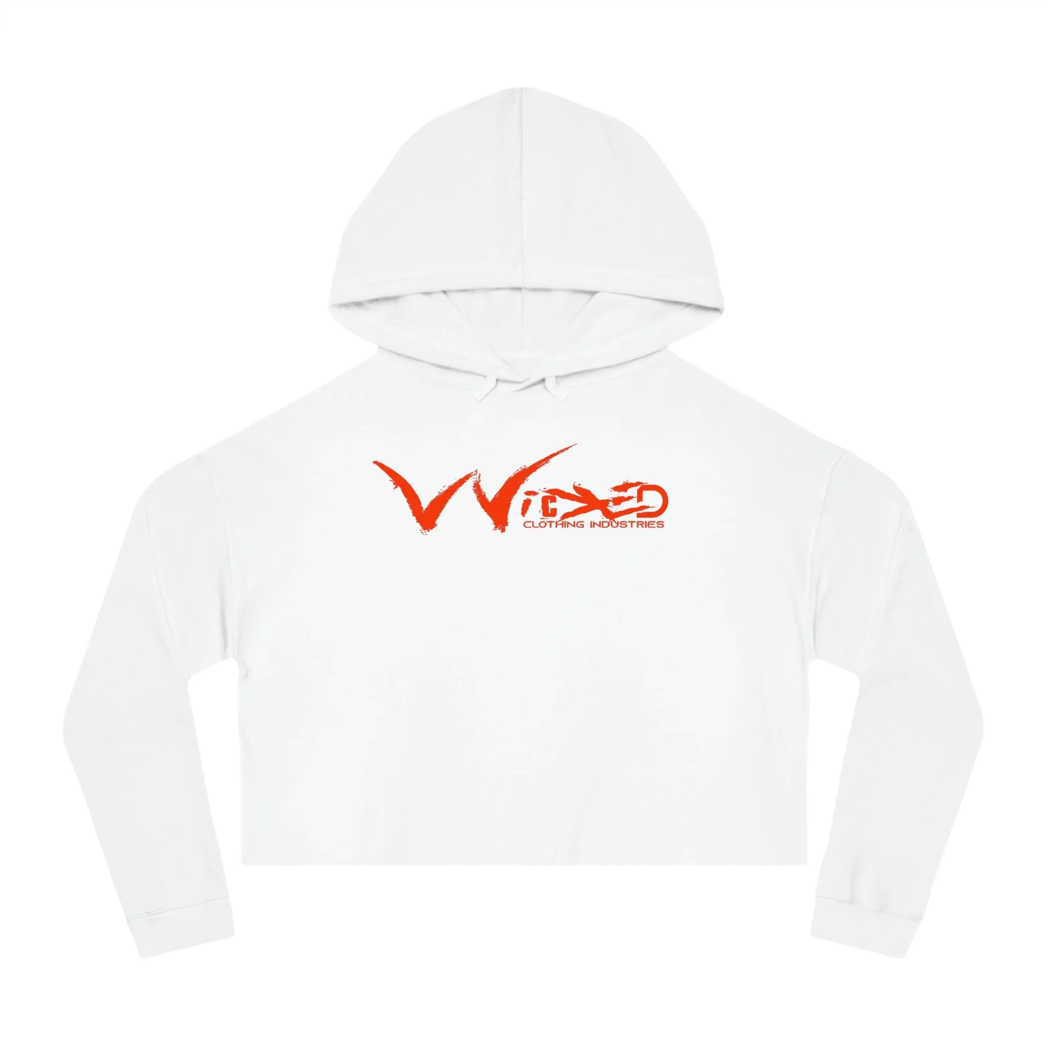 Chaos Cropped Hooded Sweatshirt