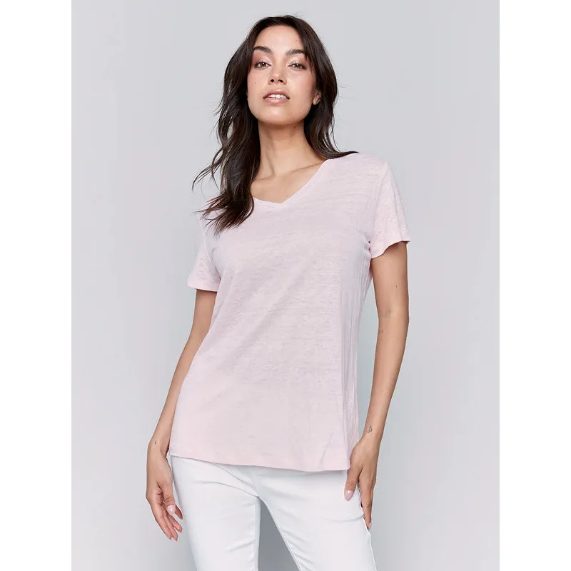 Charlie B Short Sleeve V Neck Shirt