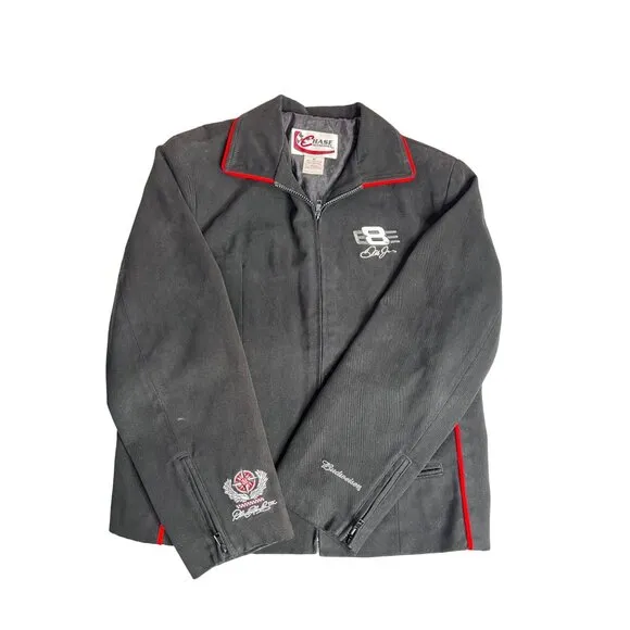 Chase Authentic's NASCAR Dale Earnhardt  Jr women's‎ XL Black Zip Up Embroidered