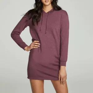 Chaser L/S Hoodie Dress-brandy