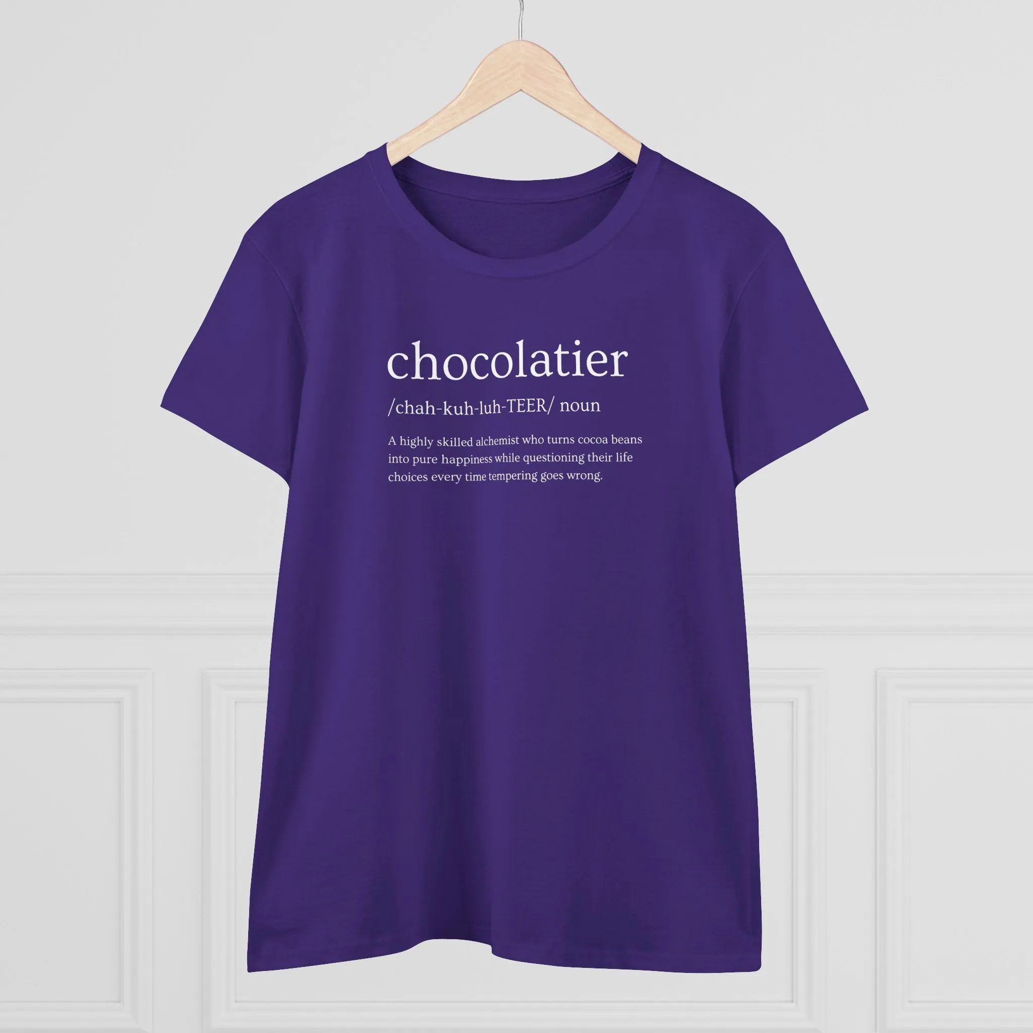 Chocolatier Definition Women’s T-Shirt – Soft, Stylish & Made for Cocoa Artists