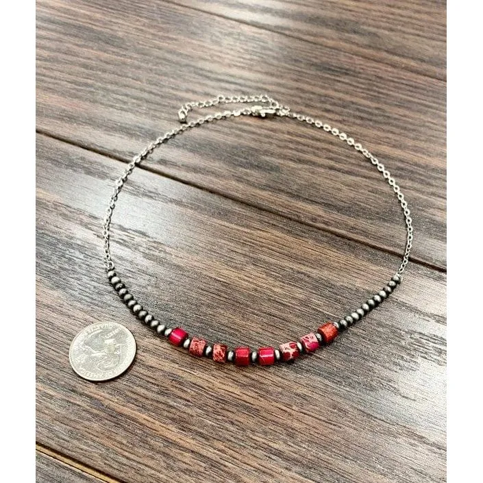 Choker small cable chain necklace