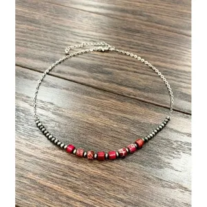 Choker small cable chain necklace