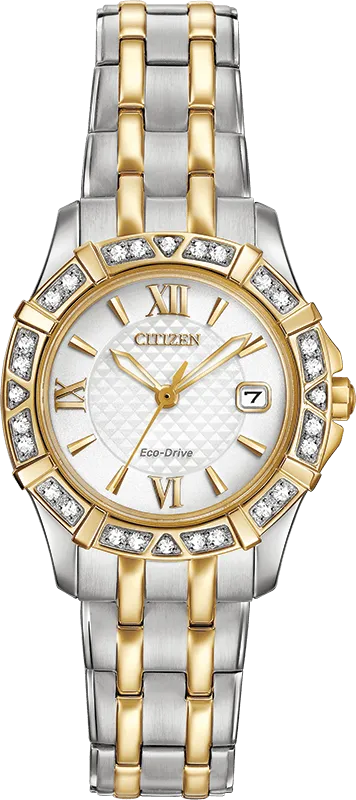Citizen Eco Drive Silhouette Diamond Women's Watch EW2364-50A