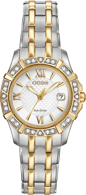 Citizen Eco Drive Silhouette Diamond Women's Watch EW2364-50A