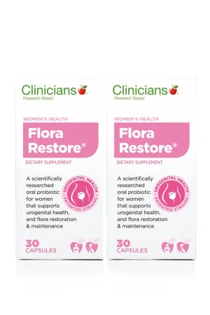 CLINICIANS Flora Restore 30caps Twin pack