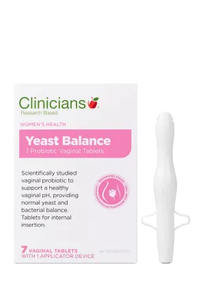 CLINICIANS Yeast Balance Vaginal 7 Tablets