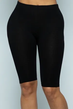 Cotton Over Knee Biker Shorts