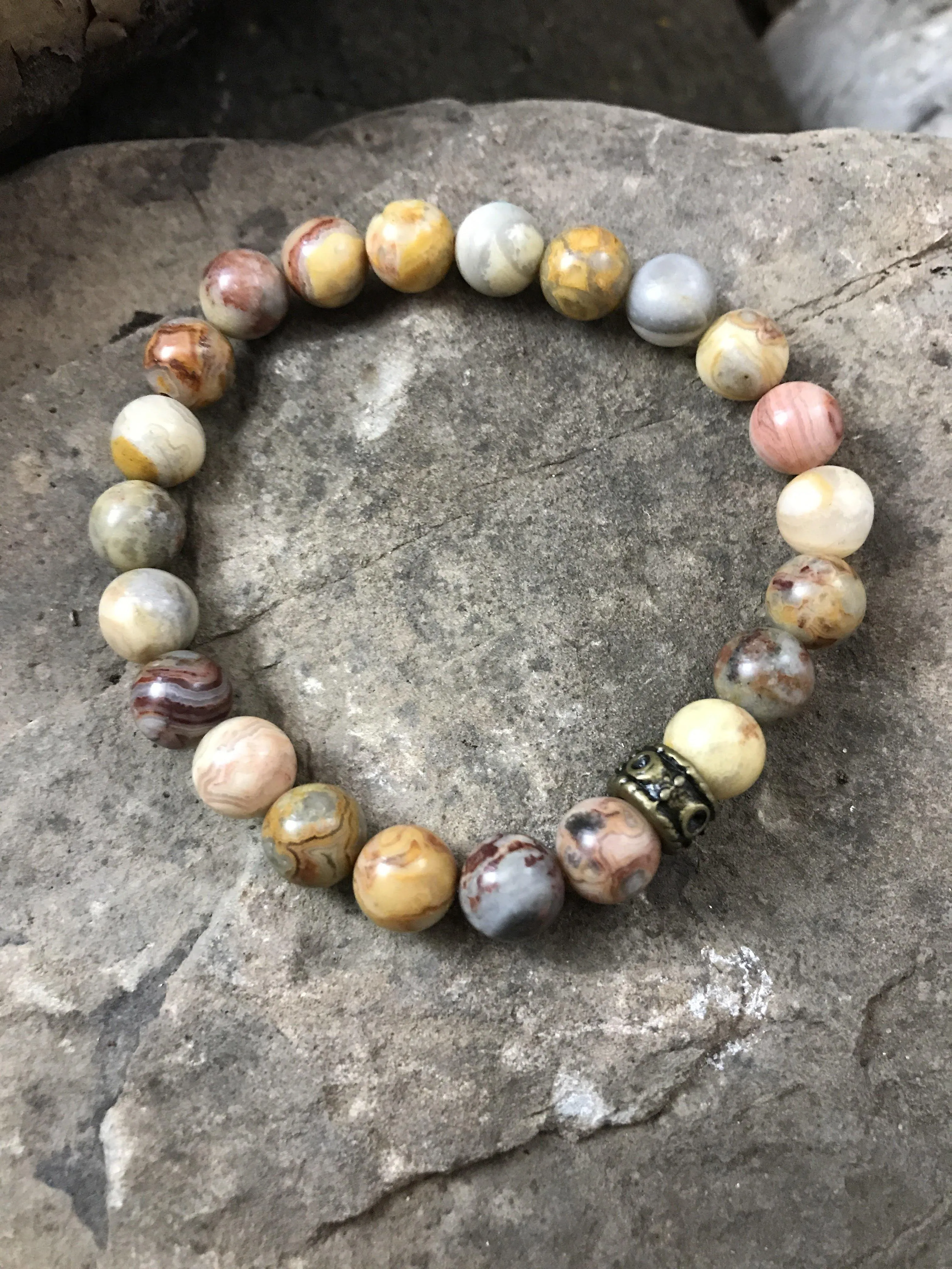Crazy Lace Agate Bracelet