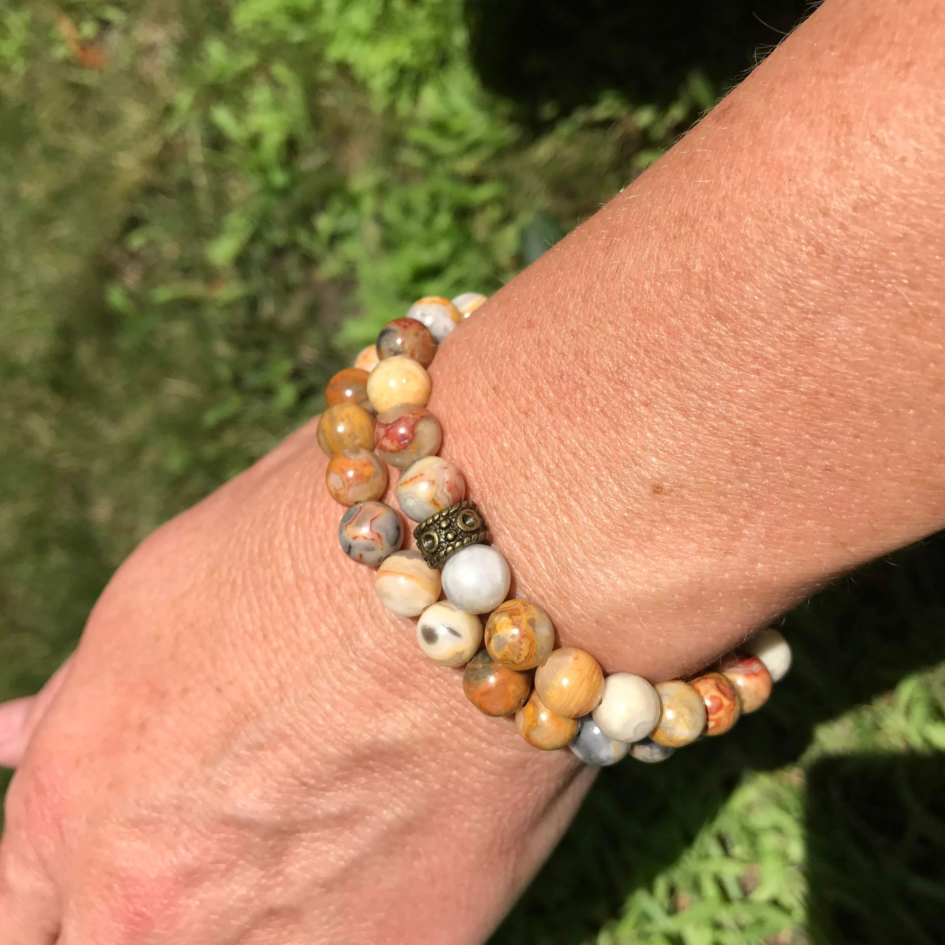 Crazy Lace Agate Bracelet