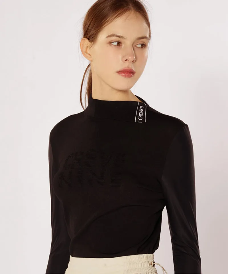 CREVE NINE: Sleeve Cool Jersey Knit - Black