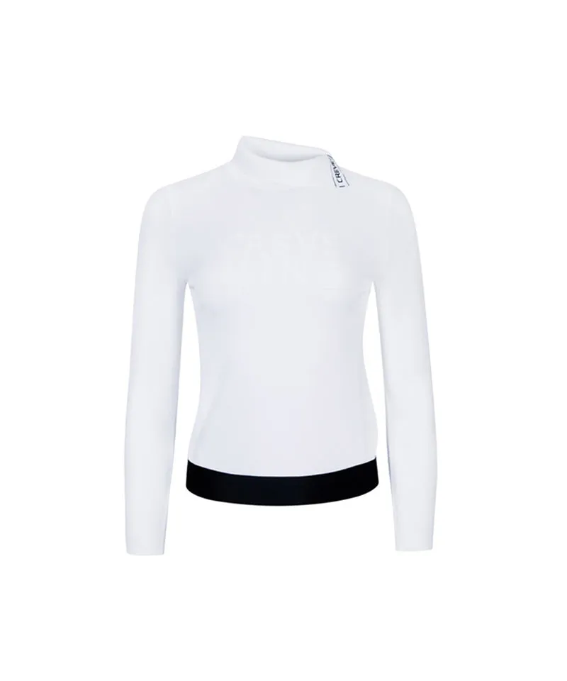 CREVE NINE: Sleeve Cool Jersey Knit - White