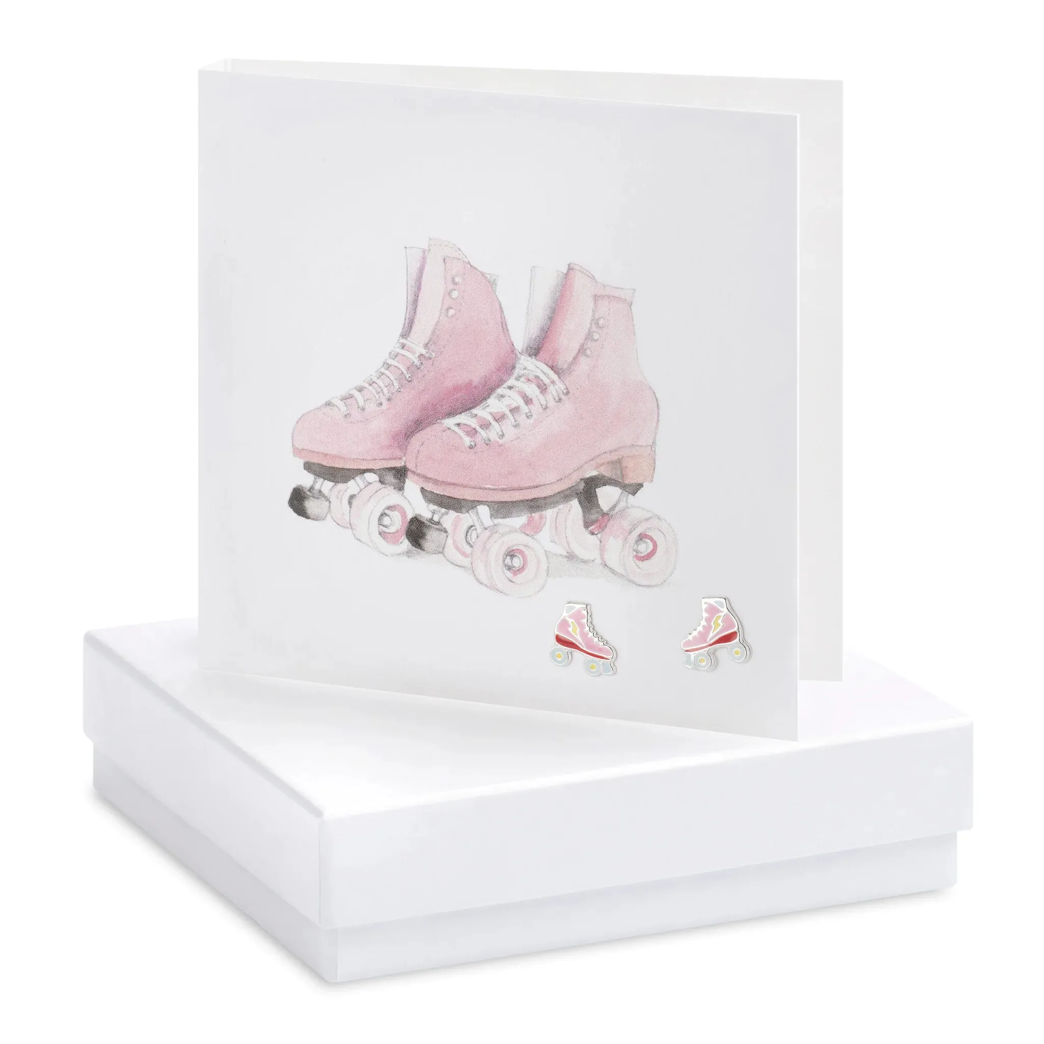 Crumble and Core Roller Skate Card with Earrings