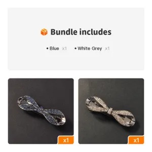 Crystal Bowknot Spring Hair Clip