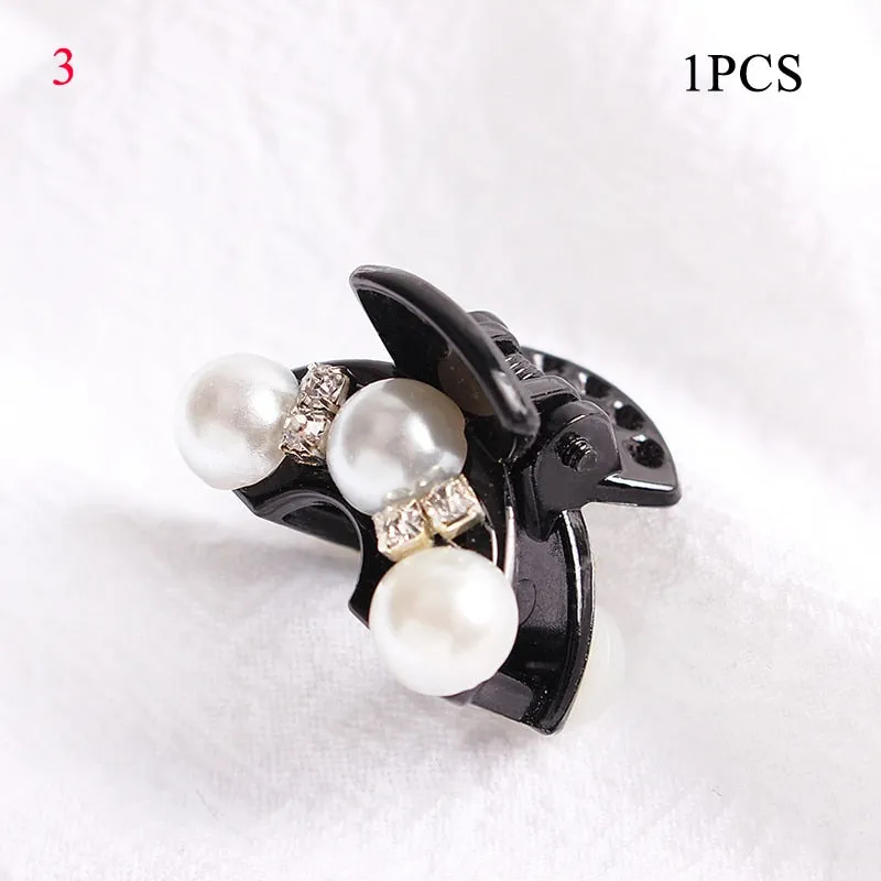 Crystal Pearl Hair Clip  Elegant Hair Accessory