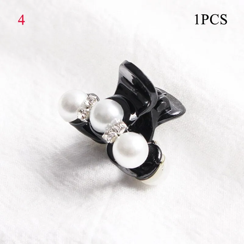 Crystal Pearl Hair Clip  Elegant Hair Accessory