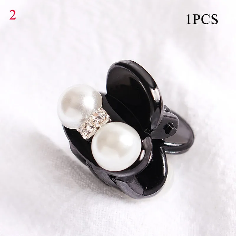 Crystal Pearl Hair Clip  Elegant Hair Accessory