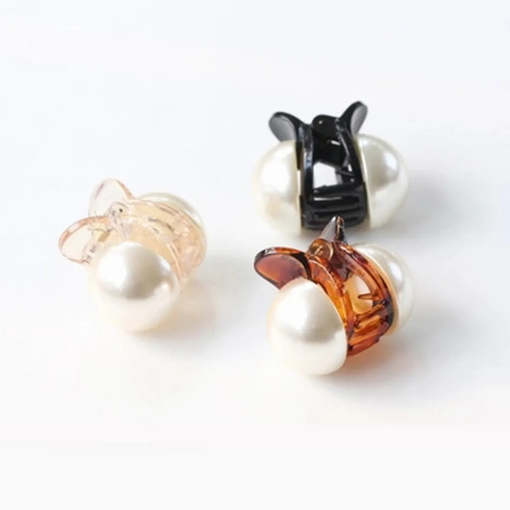 Crystal Pearl Hair Clip  Elegant Hair Accessory