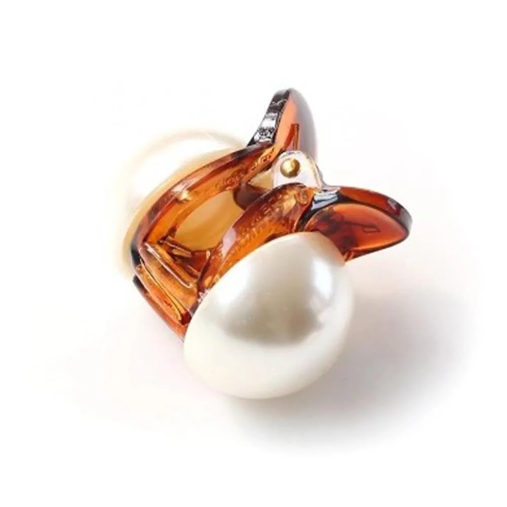 Crystal Pearl Hair Clip  Elegant Hair Accessory