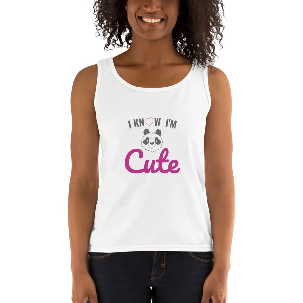Cute Ladies' Tanks (Black & White)
