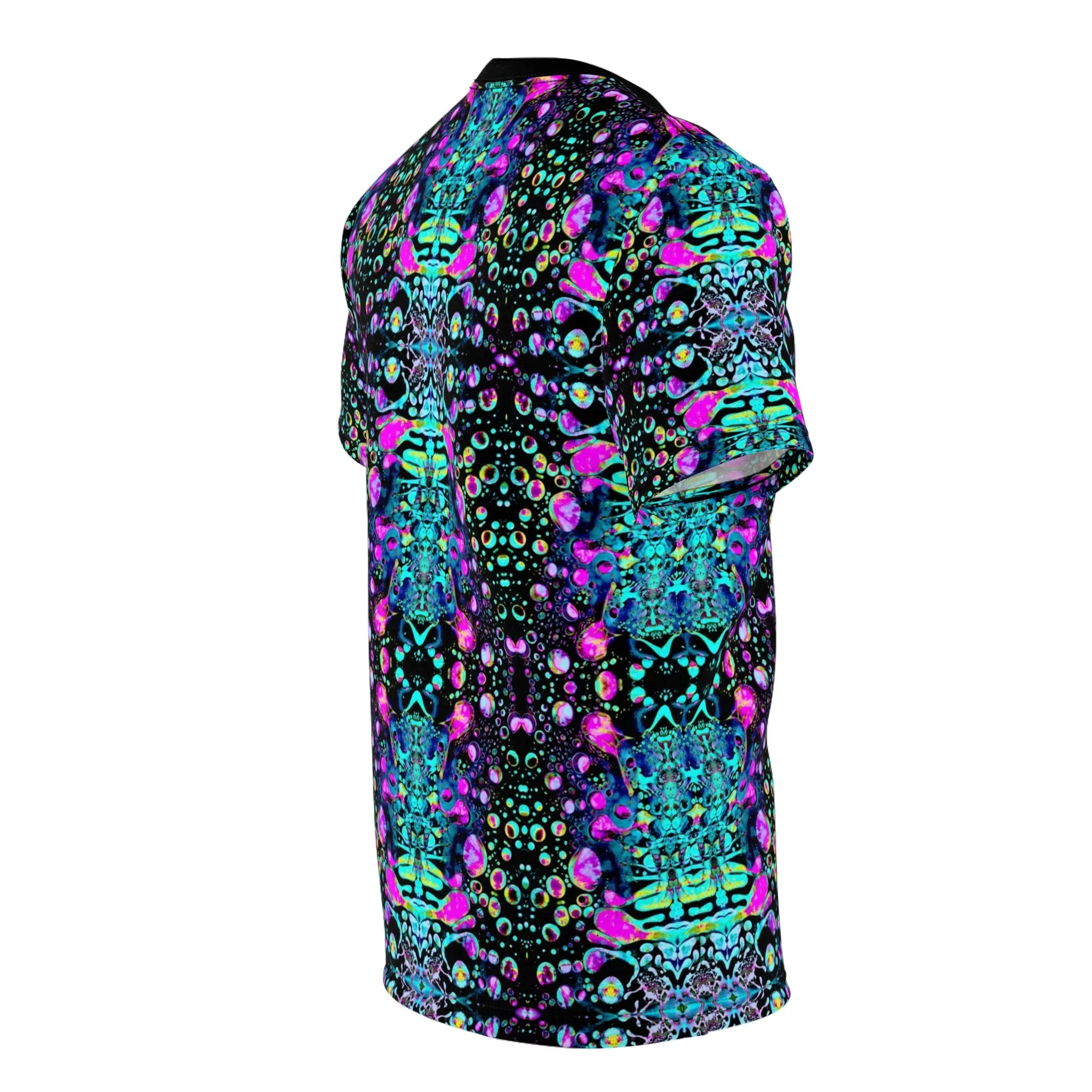 Cyan Liquid Light All Over Print Shirt