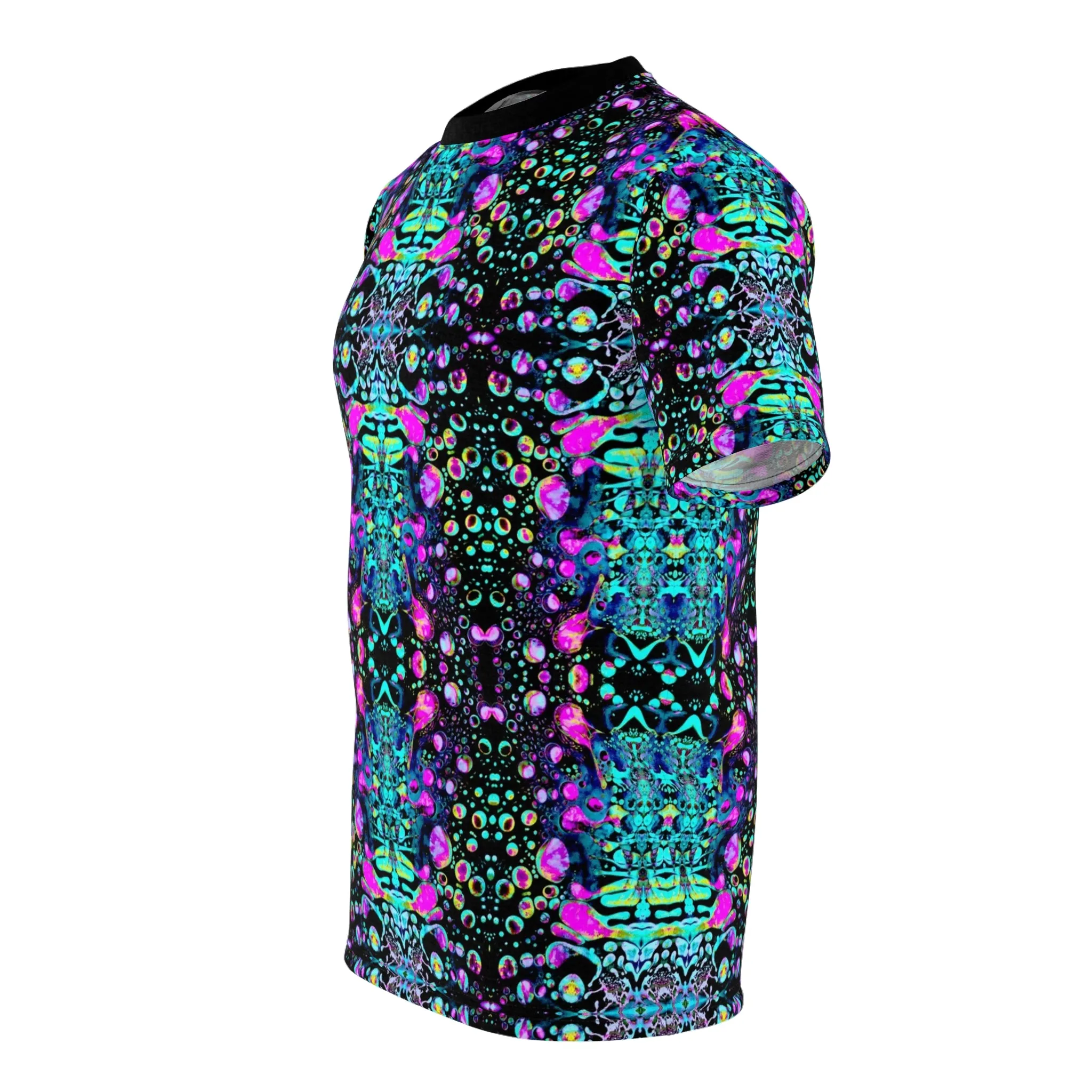Cyan Liquid Light All Over Print Shirt