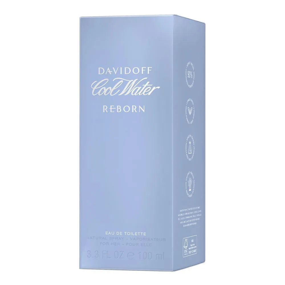Davidoff Cool Water Reborn Eau De Toilette For Women, 100ml | Women Perfumes