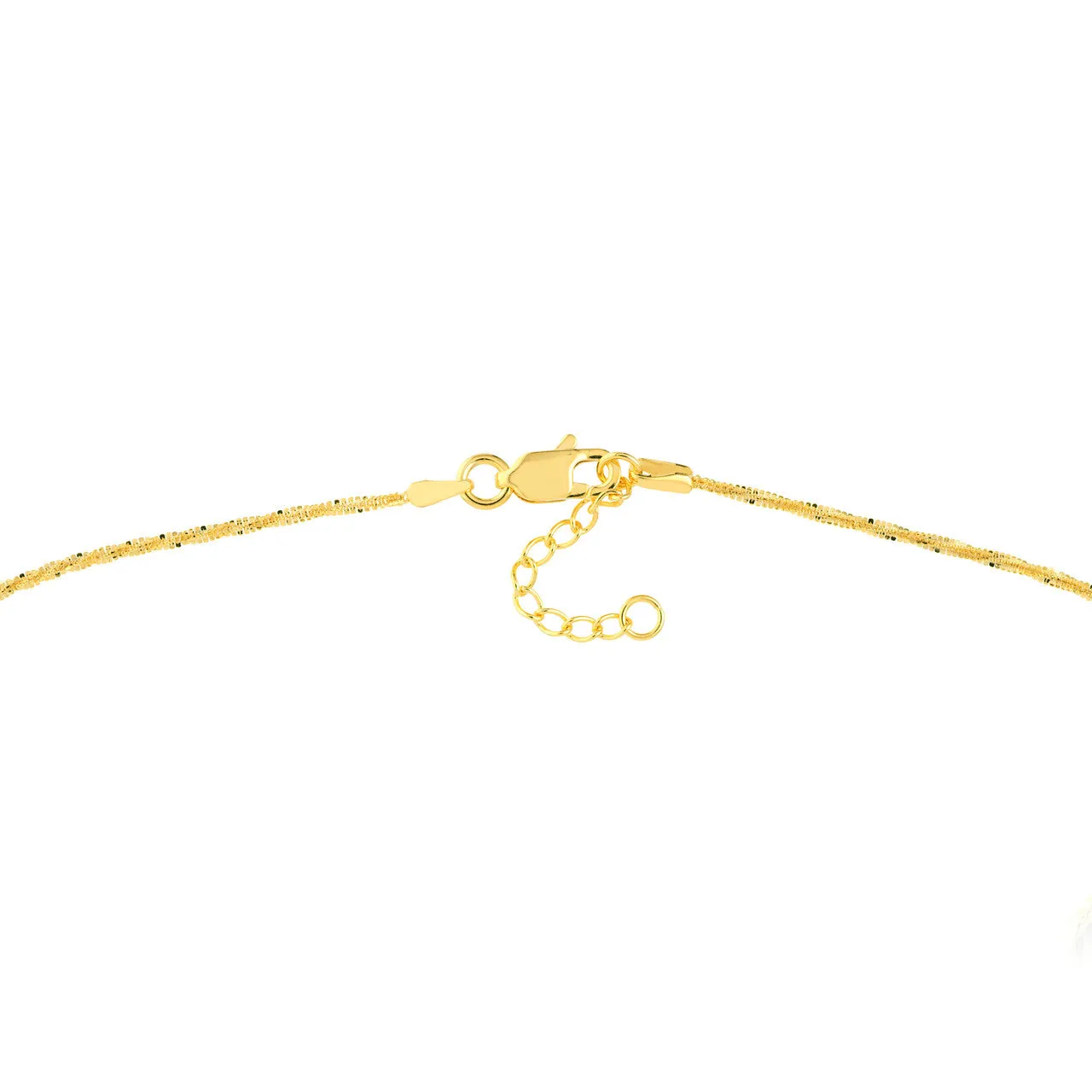 D/C Beads on Axis Chain Adjustable Anklet