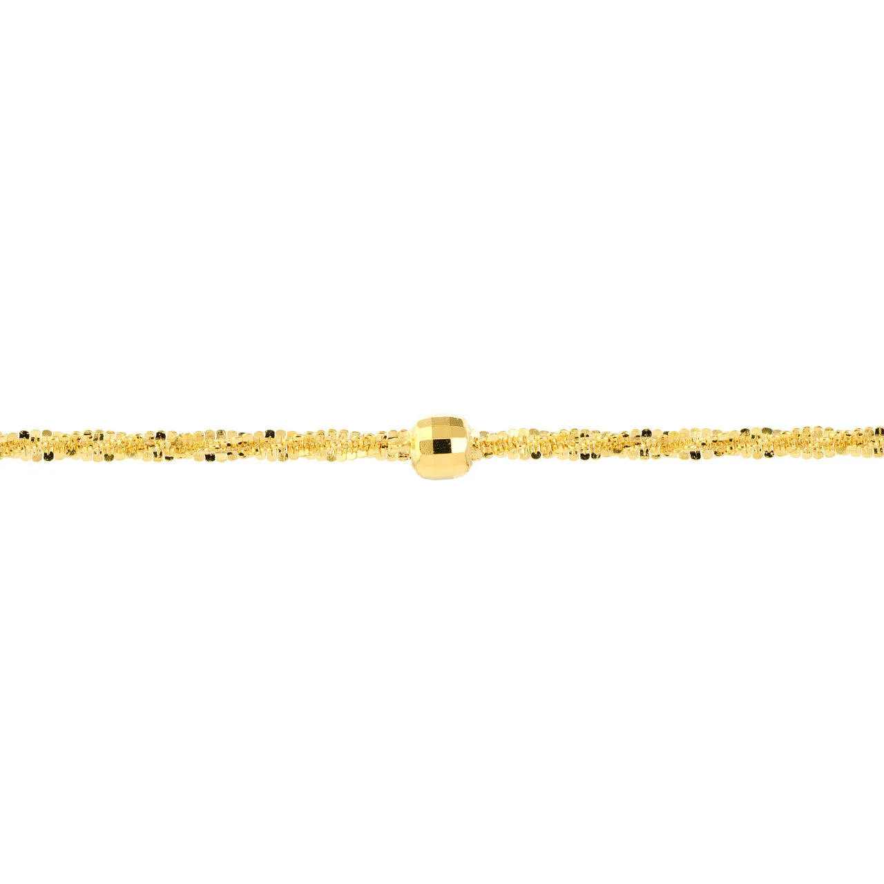 D/C Beads on Axis Chain Adjustable Anklet