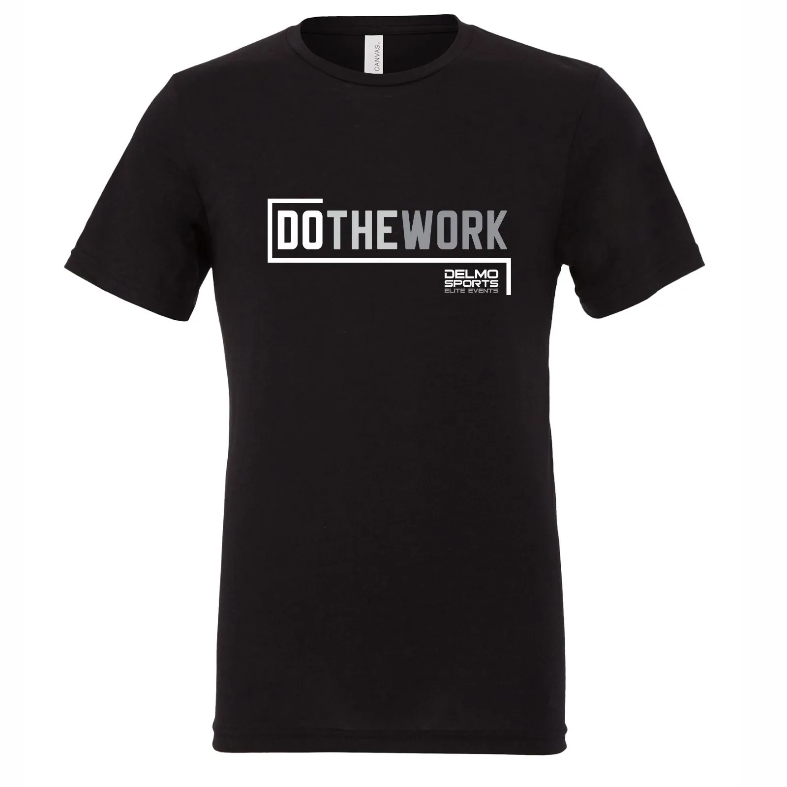 DelmoSports 'Do the Work' Women's SS Lifestyle Tee - Black
