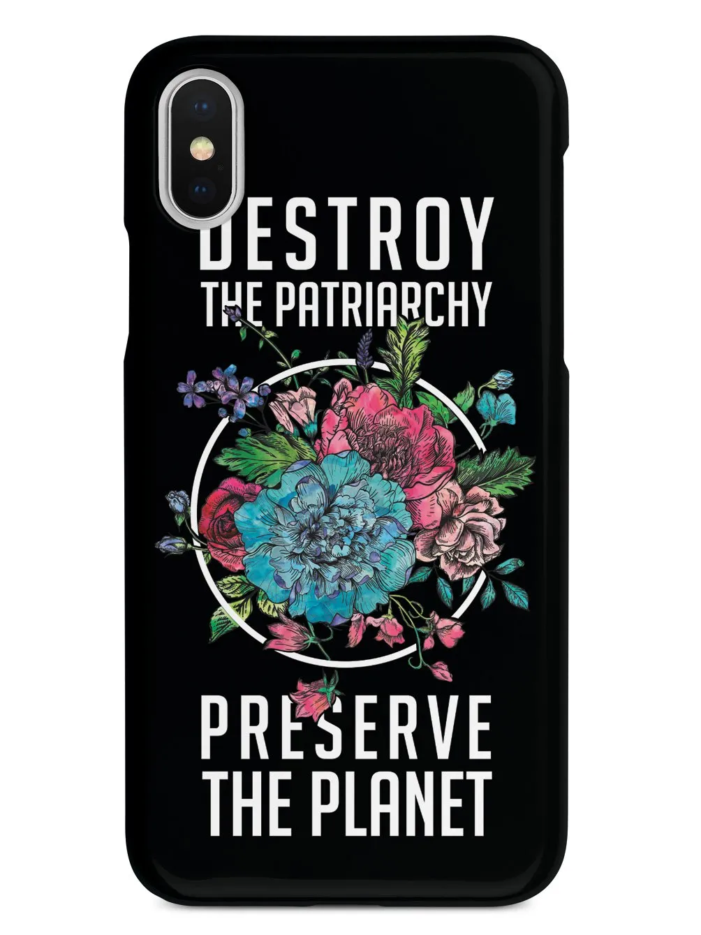Destroy the Patriarchy Preserve the Planet - Black Case