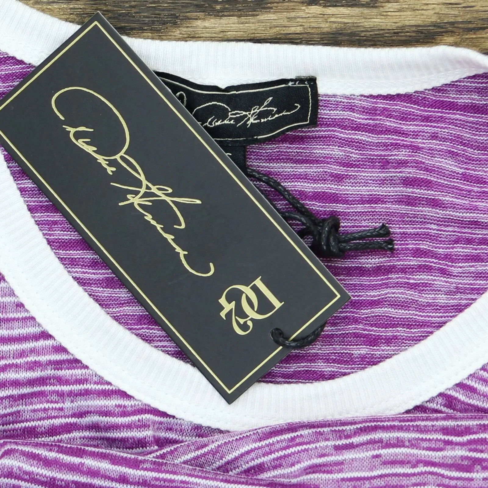 DG2 by Diane Gilman Women's Side Ruffle Striped Tank Top