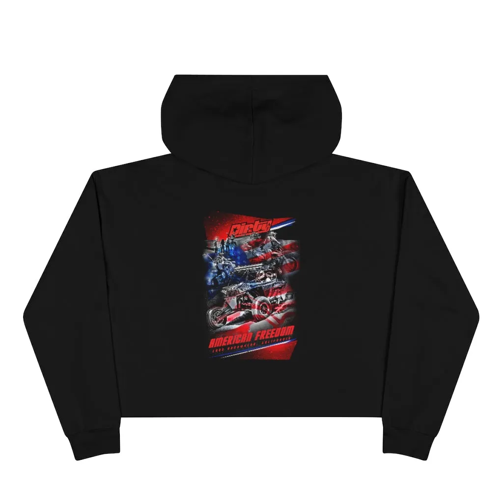Dirty American Freedom Crop Hoodie