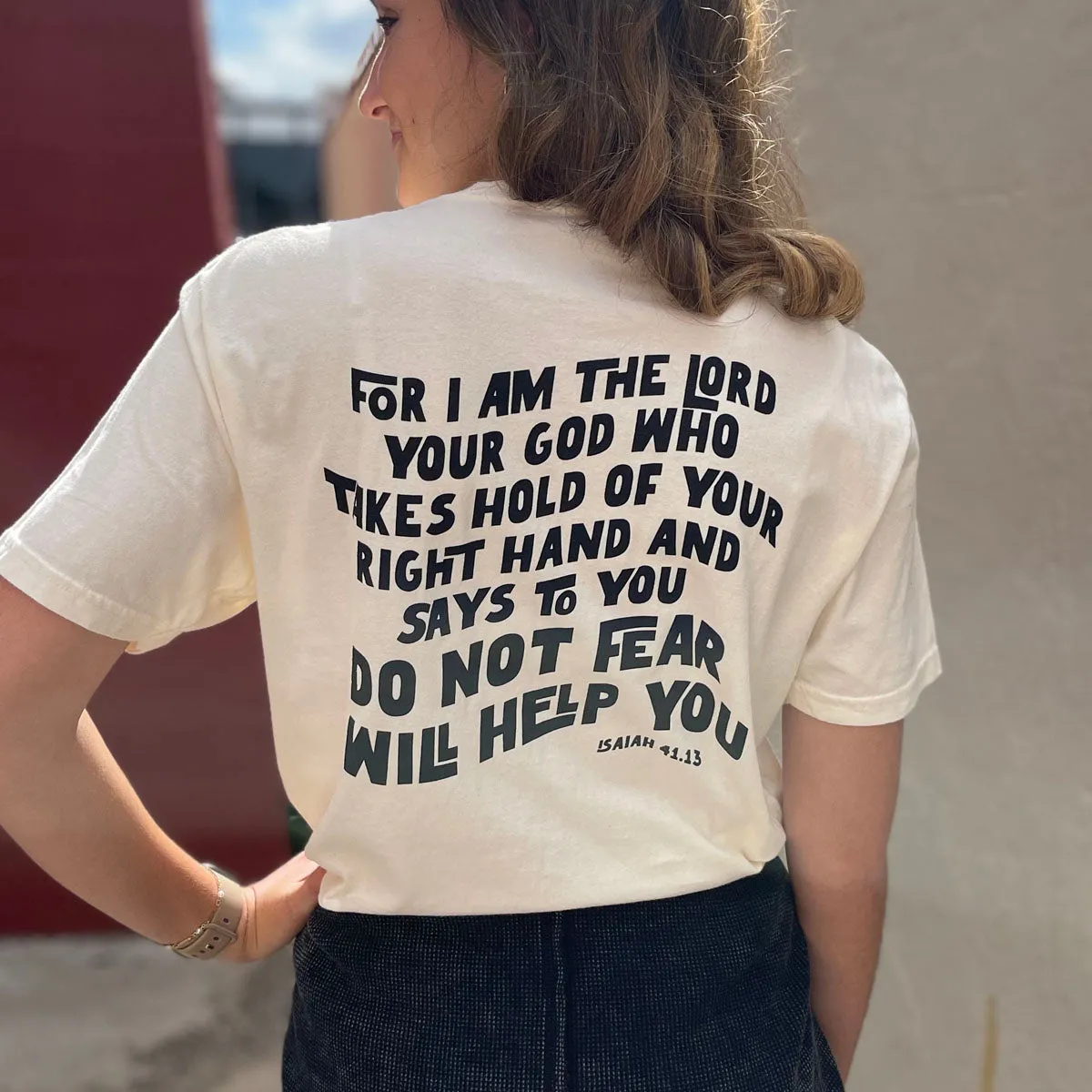 Do Not Fear Tee in Natural