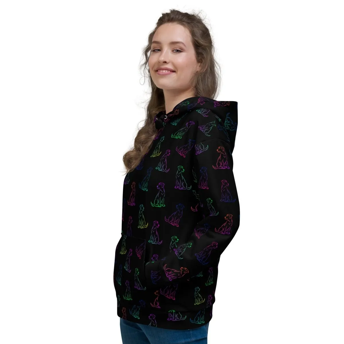 Dog Mom Rainbow Dog Hoodie