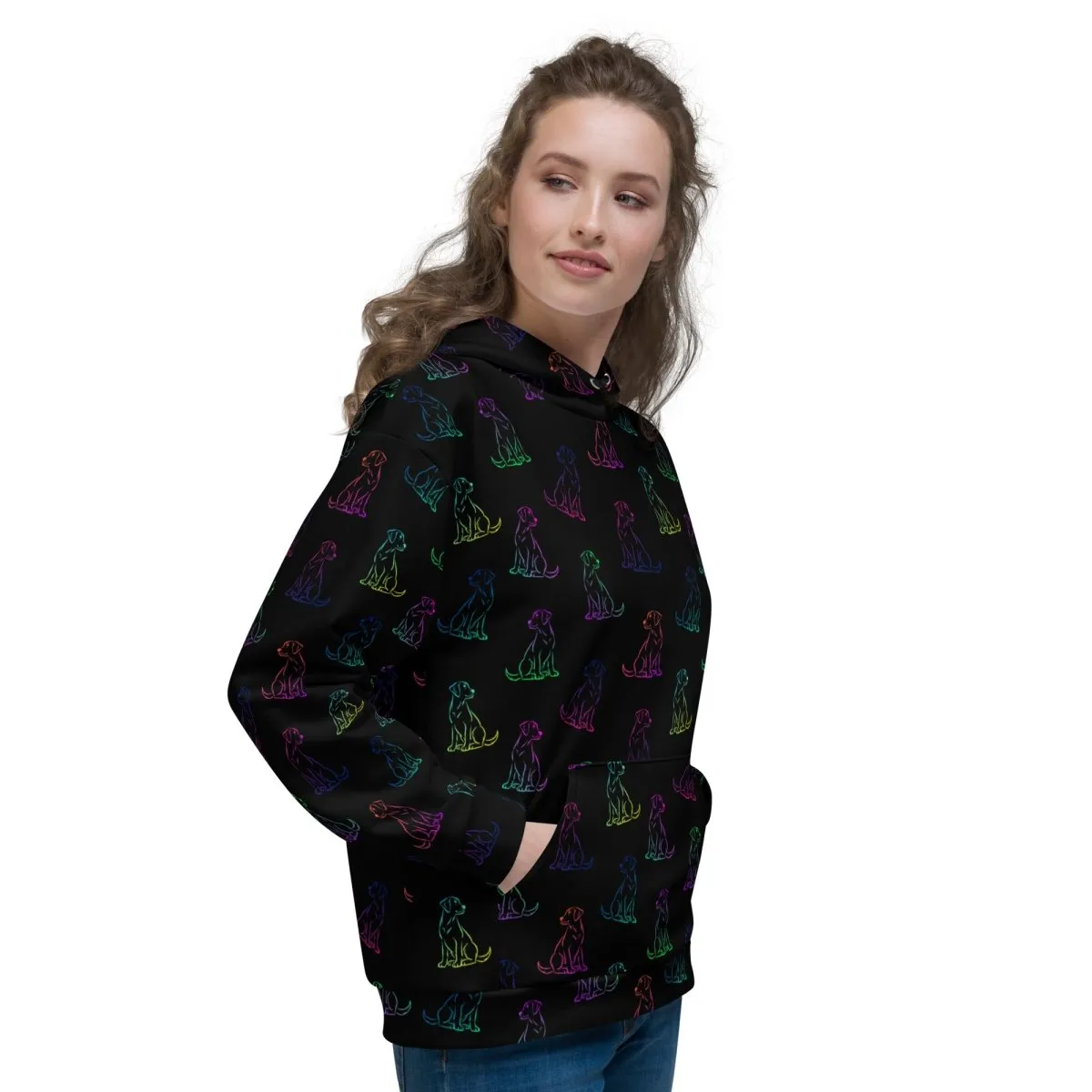 Dog Mom Rainbow Dog Hoodie