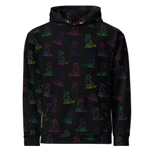 Dog Mom Rainbow Dog Hoodie