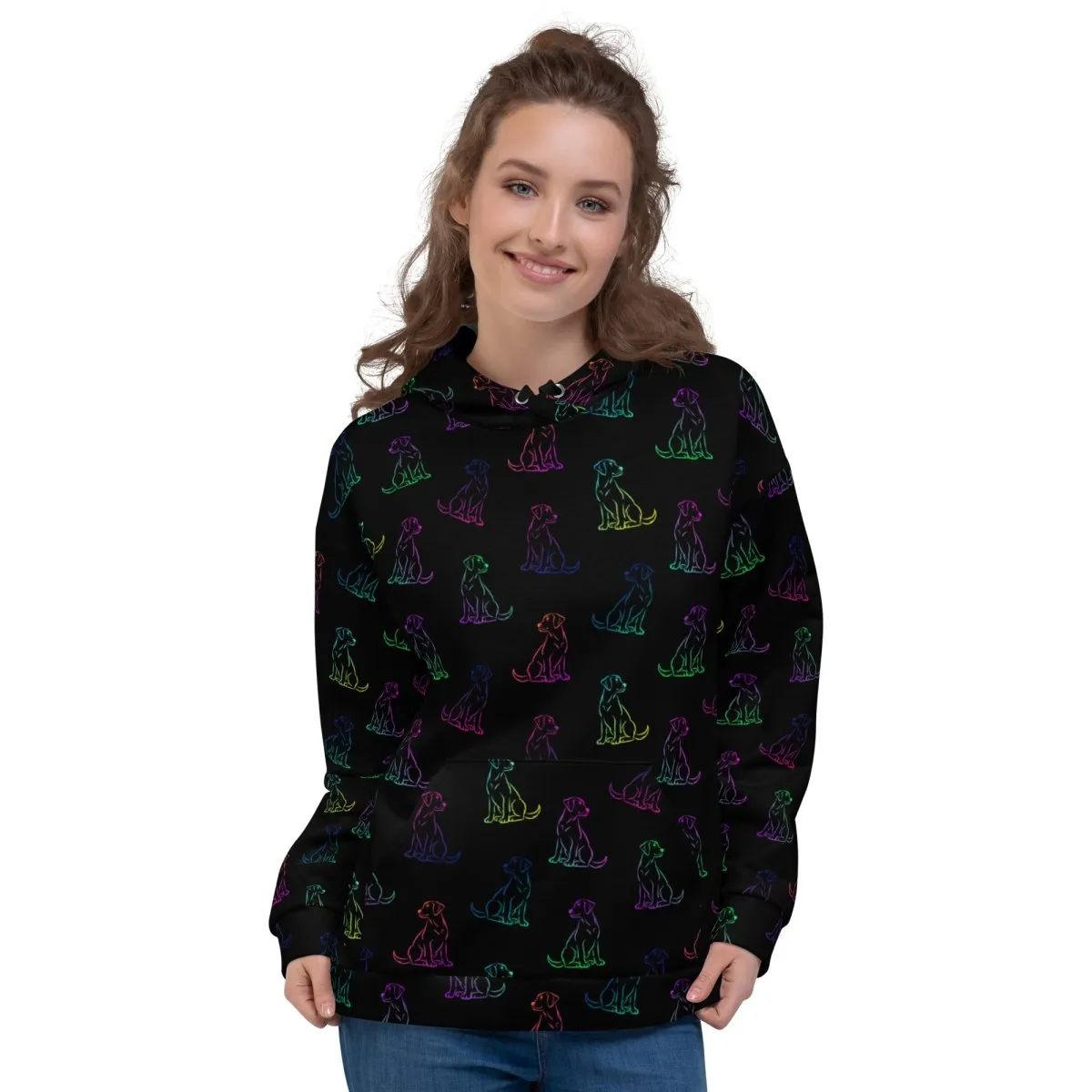 Dog Mom Rainbow Dog Hoodie