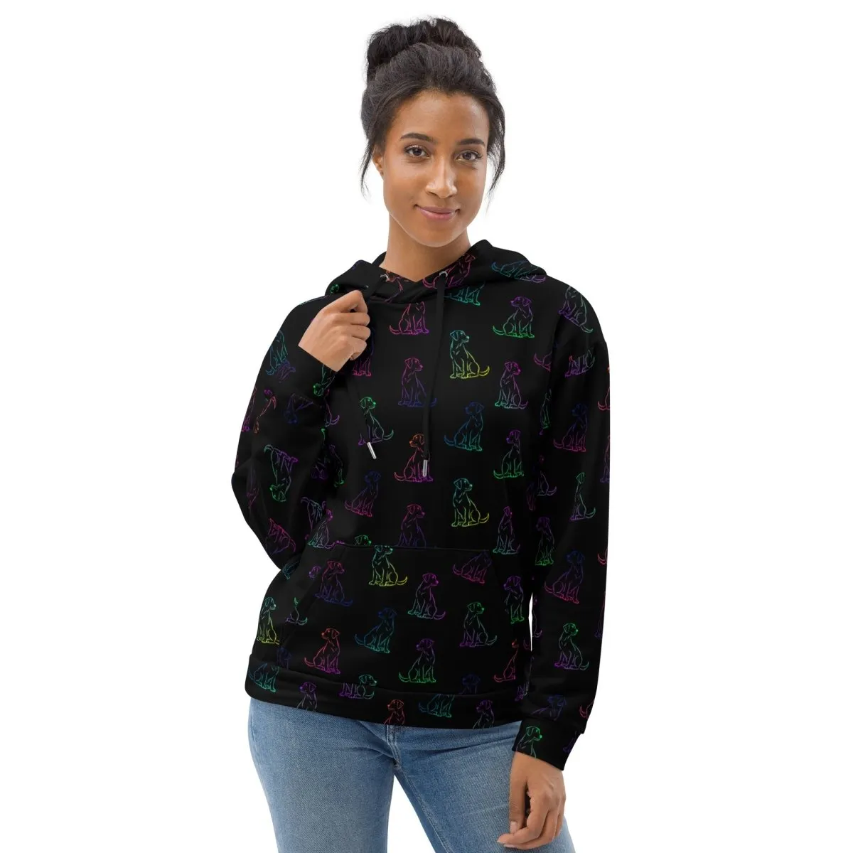 Dog Mom Rainbow Dog Hoodie