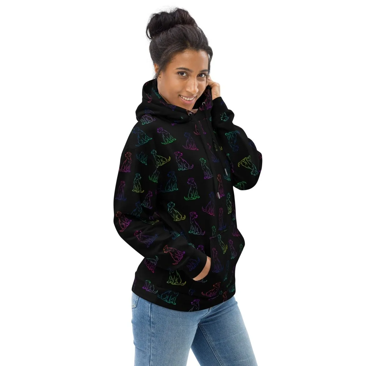 Dog Mom Rainbow Dog Hoodie