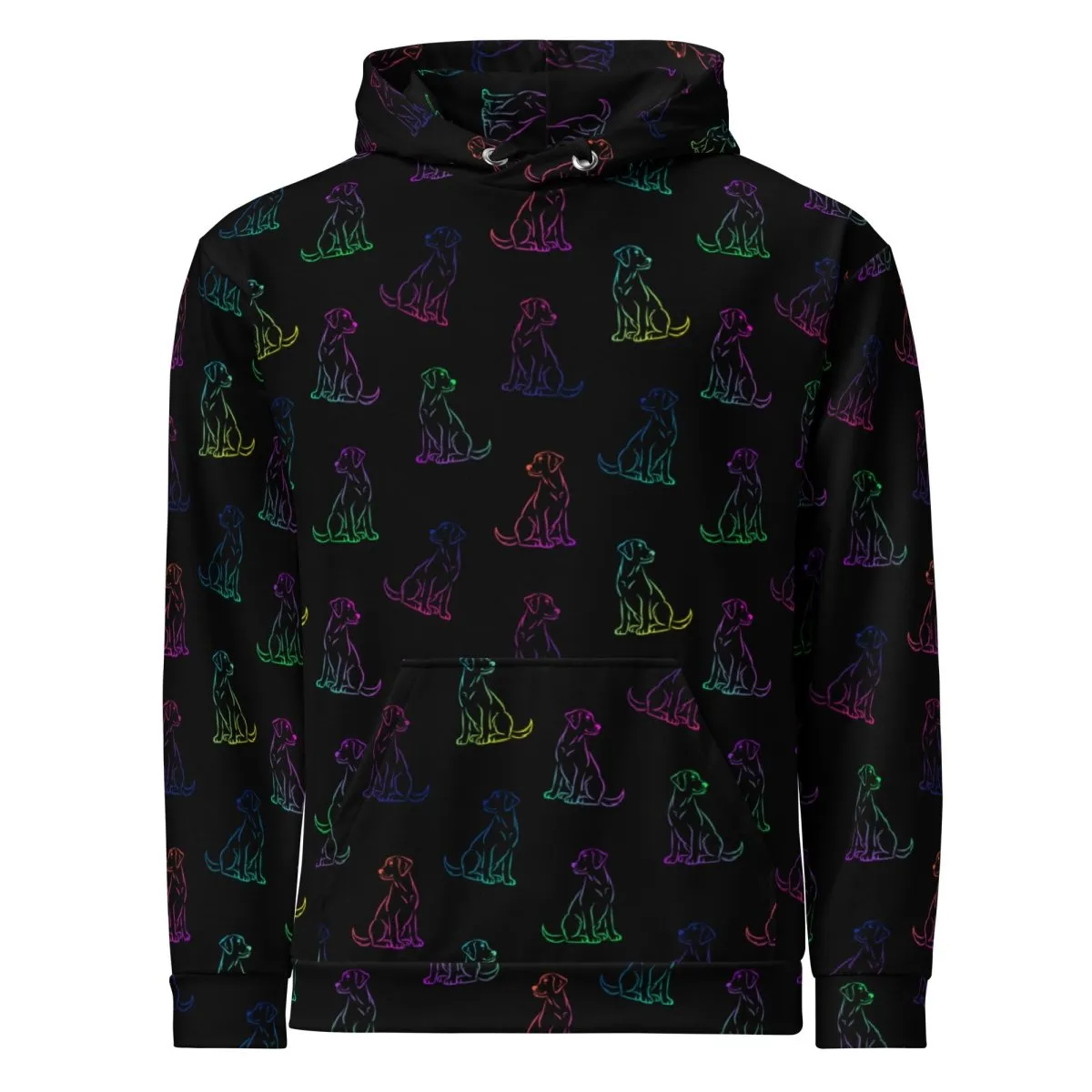 Dog Mom Rainbow Dog Hoodie