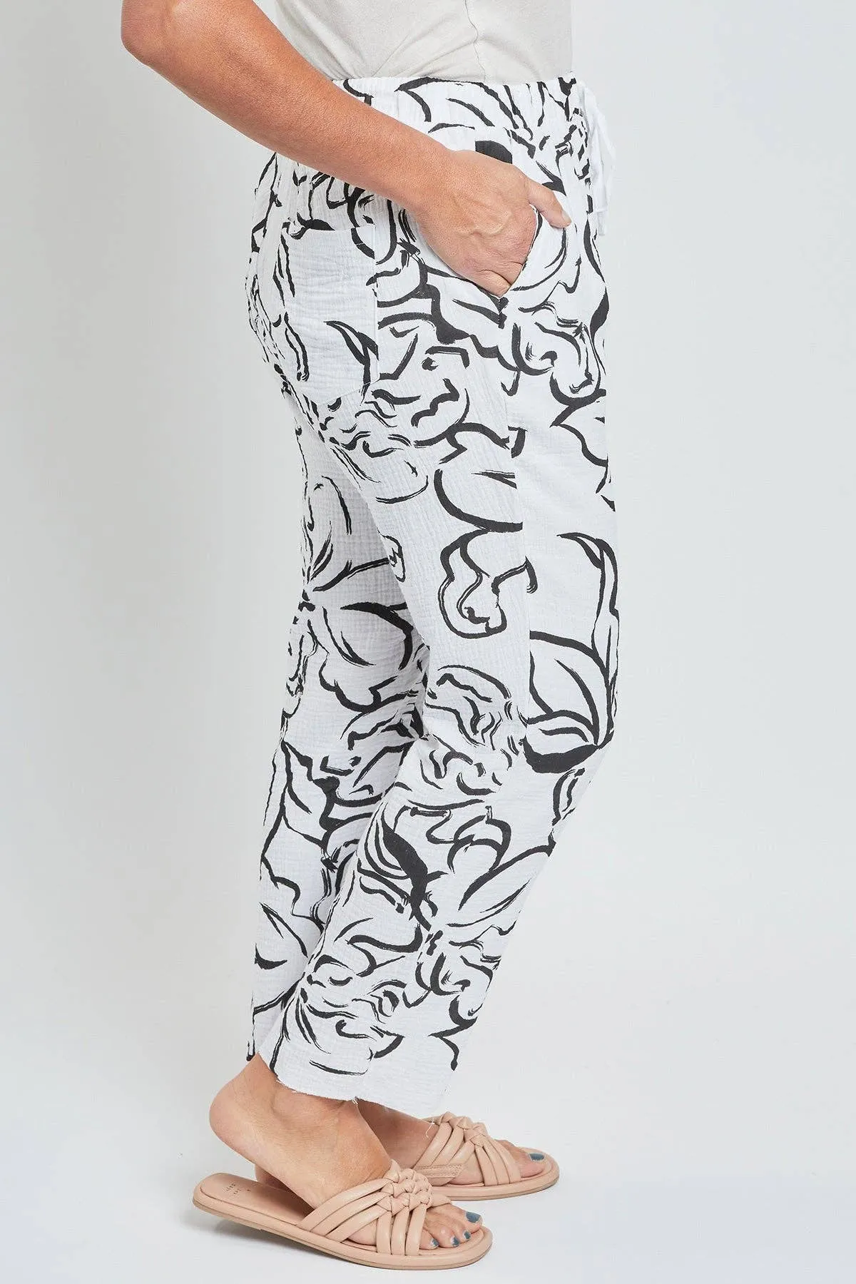 Double Gauze Cropped Pant